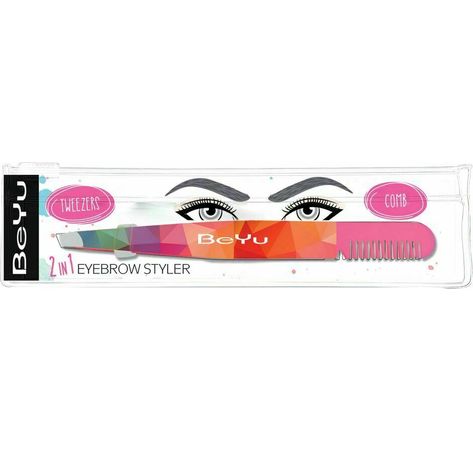 BeYu Augenbrauen 2 in 1 Eyebrow Styler Pinzette